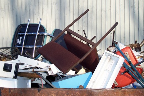 Waste collection truck operating in Sydenham
