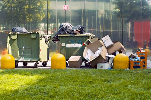 Recycling materials during builders waste clearance
