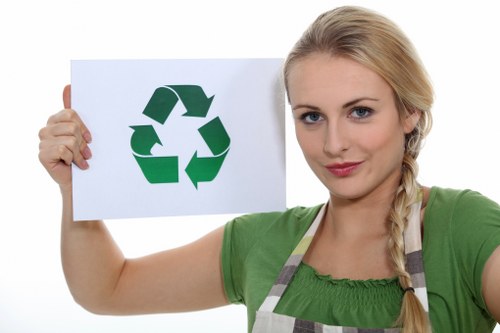 Modern waste clearance equipment in action